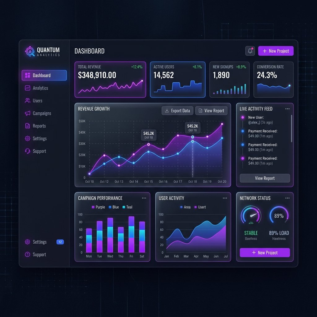 NexusCore AI Platform Dashboard Preview